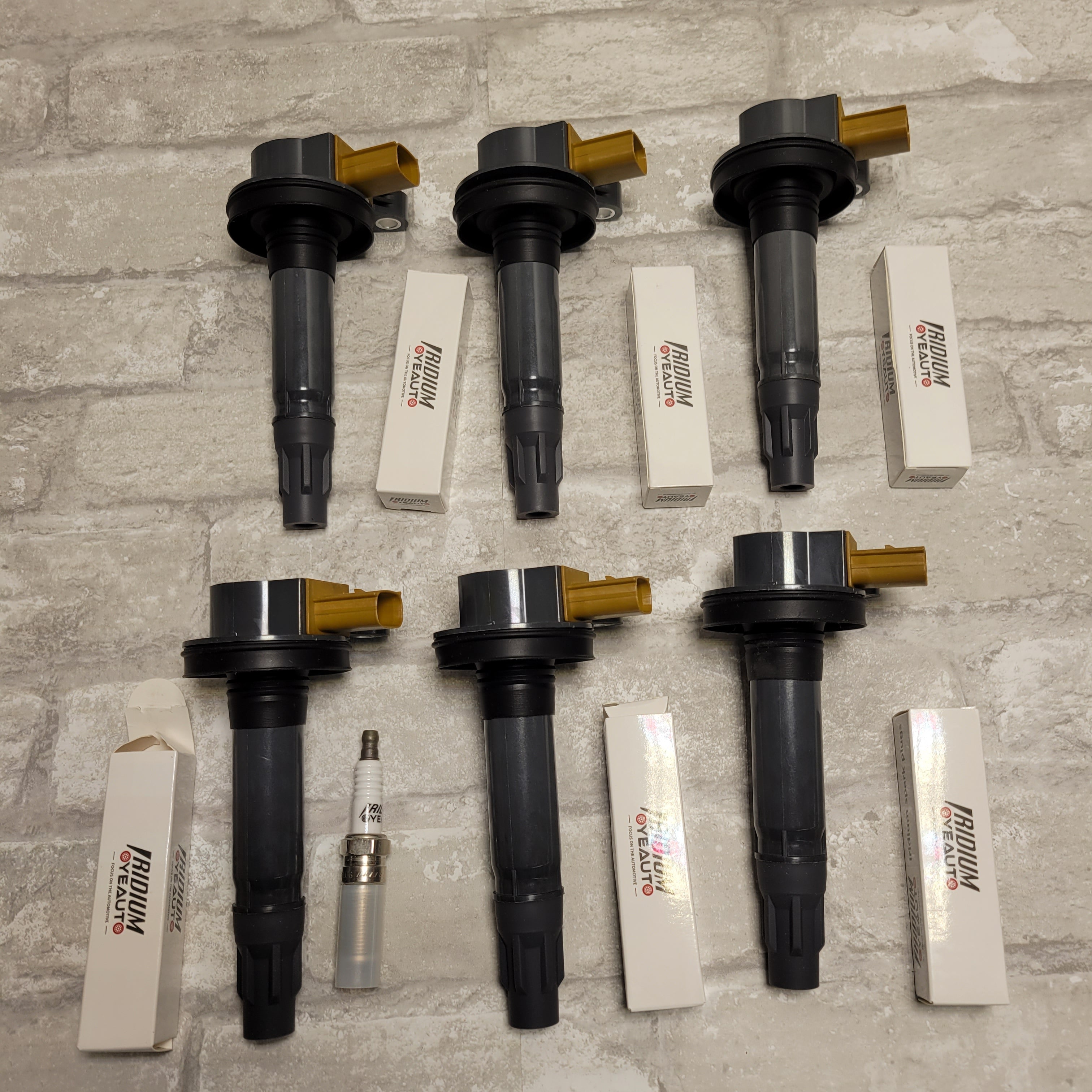 Ignition Coil Pack Iridium Spark Plug, Set of 6, UF646 (8046016233710)